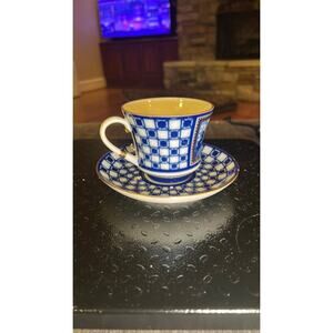 Lomonsov Bank Bridge Tea Cup and Saucer - call out
